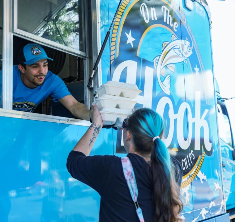 The customer receives his order